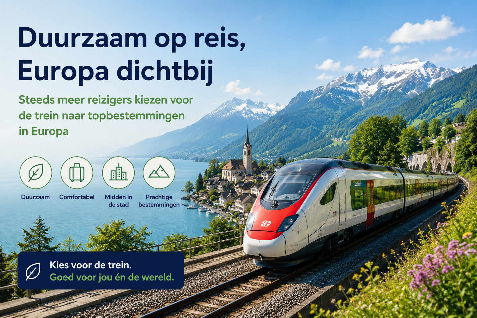 Duurzaam treinreizen naar Europa zit in de lift